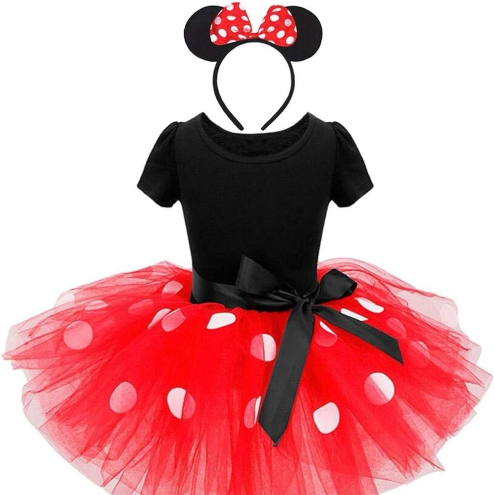 Mini mouse Polka Dots Dress Up Costume
Birthday Party Tulle Dresses w Headband
